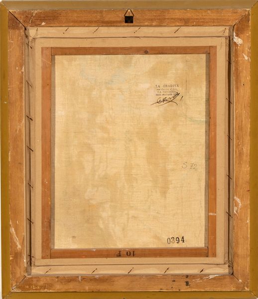 Nino Bertoletti : Paesaggio con case  - Asta Smart Auction: arredi, dipinti, sculture, strumenti musicali, ceramiche e altro a prezzi vantaggiosi - Associazione Nazionale - Case d'Asta italiane