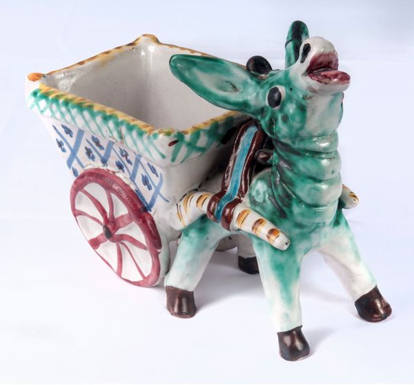 Somarello con carretto  - Asta Smart Auction: arredi, dipinti, sculture, strumenti musicali, ceramiche e altro a prezzi vantaggiosi - Associazione Nazionale - Case d'Asta italiane