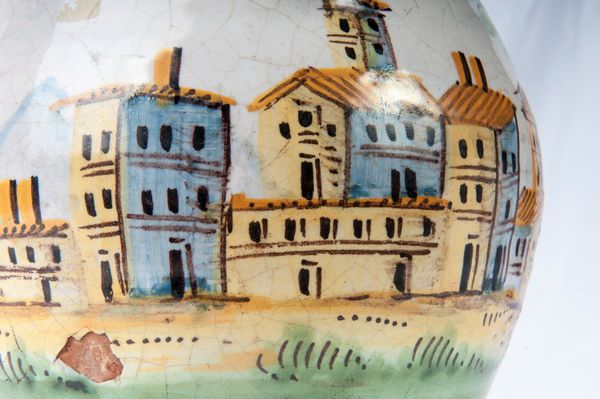 Brocca  in ceramica policroma  - Asta Smart Auction: arredi, dipinti, sculture, strumenti musicali, ceramiche e altro a prezzi vantaggiosi - Associazione Nazionale - Case d'Asta italiane