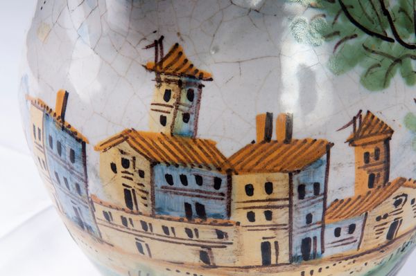 Brocca  in ceramica policroma  - Asta Smart Auction: arredi, dipinti, sculture, strumenti musicali, ceramiche e altro a prezzi vantaggiosi - Associazione Nazionale - Case d'Asta italiane