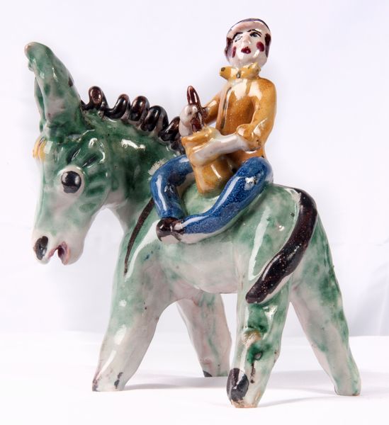 Somarello con personaggio  - Asta Smart Auction: arredi, dipinti, sculture, strumenti musicali, ceramiche e altro a prezzi vantaggiosi - Associazione Nazionale - Case d'Asta italiane