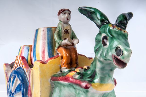 Somarello con carretto e barili  - Asta Smart Auction: arredi, dipinti, sculture, strumenti musicali, ceramiche e altro a prezzi vantaggiosi - Associazione Nazionale - Case d'Asta italiane