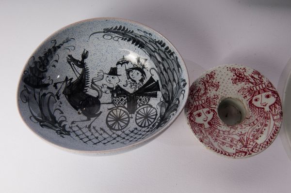BJORN WIINBLAD : Lotto di sette pezzi in ceramica  - Asta Smart Auction: arredi, dipinti, sculture, strumenti musicali, ceramiche e altro a prezzi vantaggiosi - Associazione Nazionale - Case d'Asta italiane