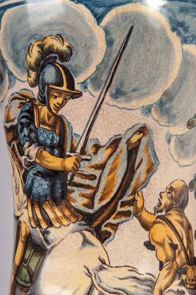 Vaso da farmacia, albarello in ceramica  - Asta Smart Auction: arredi, dipinti, sculture, strumenti musicali, ceramiche e altro a prezzi vantaggiosi - Associazione Nazionale - Case d'Asta italiane