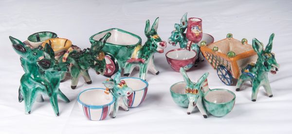 Lotto di sette somarelli  - Asta Smart Auction: arredi, dipinti, sculture, strumenti musicali, ceramiche e altro a prezzi vantaggiosi - Associazione Nazionale - Case d'Asta italiane