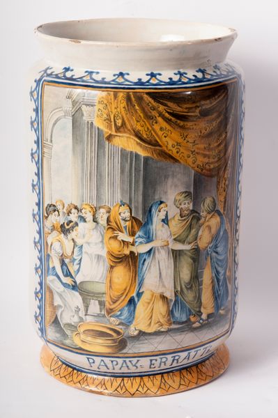 Vaso da farmacia in ceramica  - Asta Smart Auction: arredi, dipinti, sculture, strumenti musicali, ceramiche e altro a prezzi vantaggiosi - Associazione Nazionale - Case d'Asta italiane