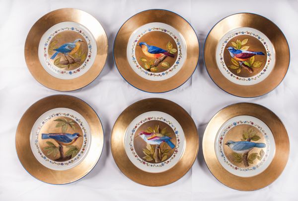 Lotto di sei piatti da coltello  - Asta Smart Auction: arredi, dipinti, sculture, strumenti musicali, ceramiche e altro a prezzi vantaggiosi - Associazione Nazionale - Case d'Asta italiane