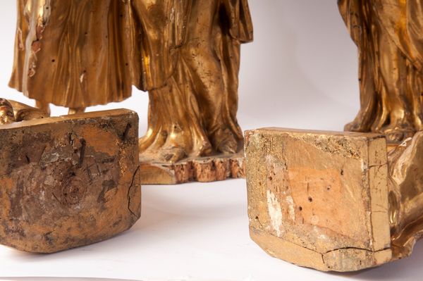 Lotto di cinque sculture allegoriche  - Asta Smart Auction: arredi, dipinti, sculture, strumenti musicali, ceramiche e altro a prezzi vantaggiosi - Associazione Nazionale - Case d'Asta italiane