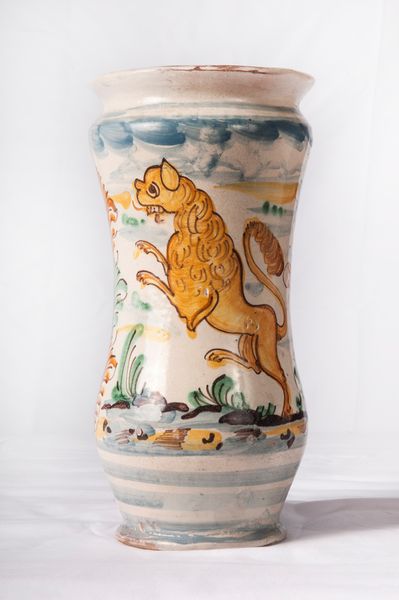 Vaso da farmacia, albarello in ceramica  - Asta Smart Auction: arredi, dipinti, sculture, strumenti musicali, ceramiche e altro a prezzi vantaggiosi - Associazione Nazionale - Case d'Asta italiane
