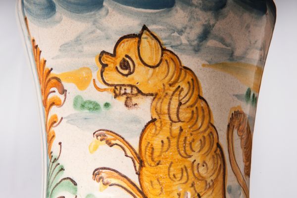 Vaso da farmacia, albarello in ceramica  - Asta Smart Auction: arredi, dipinti, sculture, strumenti musicali, ceramiche e altro a prezzi vantaggiosi - Associazione Nazionale - Case d'Asta italiane