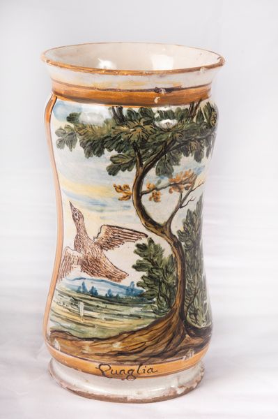 Vaso da farmacia, albarello in ceramica  - Asta Smart Auction: arredi, dipinti, sculture, strumenti musicali, ceramiche e altro a prezzi vantaggiosi - Associazione Nazionale - Case d'Asta italiane