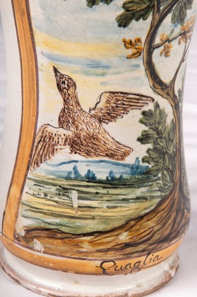 Vaso da farmacia, albarello in ceramica  - Asta Smart Auction: arredi, dipinti, sculture, strumenti musicali, ceramiche e altro a prezzi vantaggiosi - Associazione Nazionale - Case d'Asta italiane