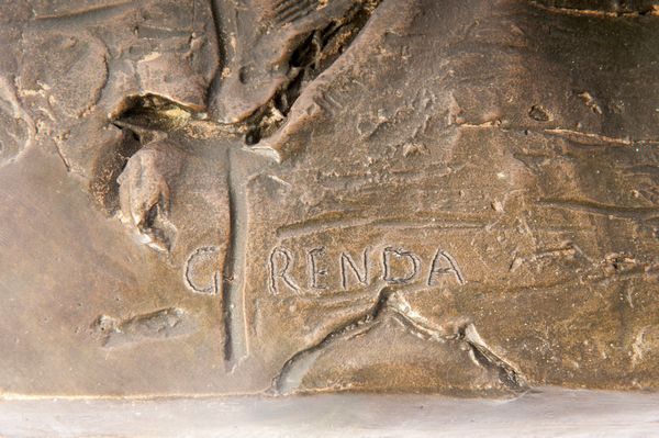 Giuseppe Renda : Volto di donna  - Asta Smart Auction: arredi, dipinti, sculture, strumenti musicali, ceramiche e altro a prezzi vantaggiosi - Associazione Nazionale - Case d'Asta italiane