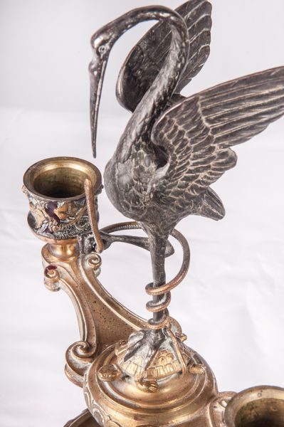 Coppia di candelieri a due luci  - Asta Smart Auction: arredi, dipinti, sculture, strumenti musicali, ceramiche e altro a prezzi vantaggiosi - Associazione Nazionale - Case d'Asta italiane