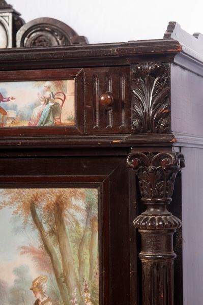 Credenza in legno ebanizzato  - Asta Smart Auction: arredi, dipinti, sculture, strumenti musicali, ceramiche e altro a prezzi vantaggiosi - Associazione Nazionale - Case d'Asta italiane