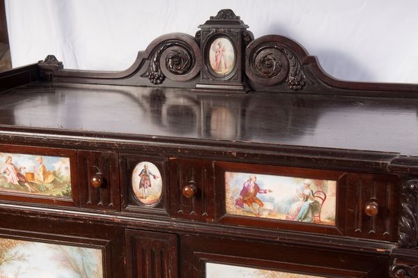Credenza in legno ebanizzato  - Asta Smart Auction: arredi, dipinti, sculture, strumenti musicali, ceramiche e altro a prezzi vantaggiosi - Associazione Nazionale - Case d'Asta italiane