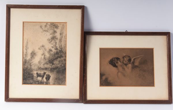 lotto di due disegni  - Asta Smart Auction: arredi, dipinti, sculture, strumenti musicali, ceramiche e altro a prezzi vantaggiosi - Associazione Nazionale - Case d'Asta italiane