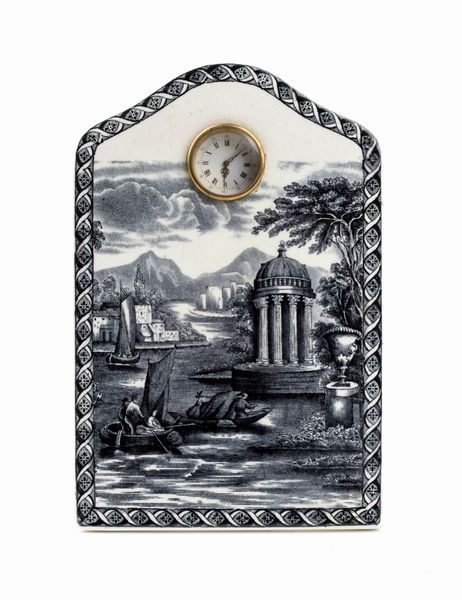 Wedgwood : Orologio da tavolo in ceramica  - Asta Smart Auction: arredi, dipinti, sculture, strumenti musicali, ceramiche e altro a prezzi vantaggiosi - Associazione Nazionale - Case d'Asta italiane