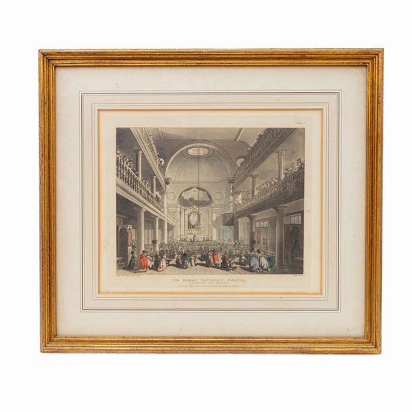 Lotto di quattro multipli su carta con vedute d'interni  - Asta Smart Auction: arredi, dipinti, sculture, strumenti musicali, ceramiche e altro a prezzi vantaggiosi - Associazione Nazionale - Case d'Asta italiane