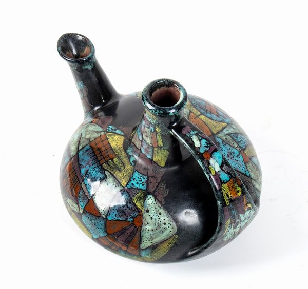 BRUNO BARATTI : Fiasca in ceramica  - Asta Smart Auction: arredi, dipinti, sculture, strumenti musicali, ceramiche e altro a prezzi vantaggiosi - Associazione Nazionale - Case d'Asta italiane