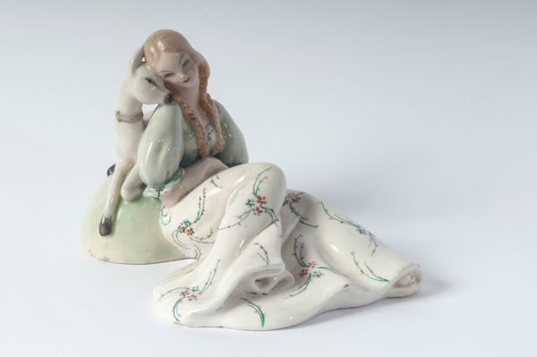TIZIANO GALLI : Dama con cerbiatto  - Asta Smart Auction: arredi, dipinti, sculture, strumenti musicali, ceramiche e altro a prezzi vantaggiosi - Associazione Nazionale - Case d'Asta italiane