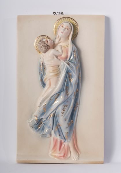 Madonna con Bambino, placca a rilievo  - Asta Smart Auction: arredi, dipinti, sculture, strumenti musicali, ceramiche e altro a prezzi vantaggiosi - Associazione Nazionale - Case d'Asta italiane