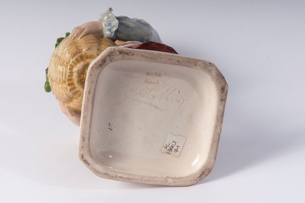 CARLO MOLLICA : Fanciullo con conigli  - Asta Smart Auction: arredi, dipinti, sculture, strumenti musicali, ceramiche e altro a prezzi vantaggiosi - Associazione Nazionale - Case d'Asta italiane