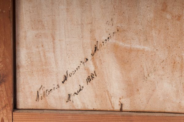 Scorcio di palude con alberi e colline  - Asta Smart Auction: arredi, dipinti, sculture, strumenti musicali, ceramiche e altro a prezzi vantaggiosi - Associazione Nazionale - Case d'Asta italiane