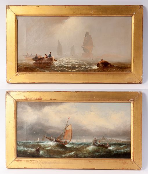 Coppia di vedute marine  - Asta Smart Auction: arredi, dipinti, sculture, strumenti musicali, ceramiche e altro a prezzi vantaggiosi - Associazione Nazionale - Case d'Asta italiane