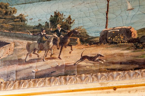 Coppia di vedute di Posillipo  - Asta Smart Auction: arredi, dipinti, sculture, strumenti musicali, ceramiche e altro a prezzi vantaggiosi - Associazione Nazionale - Case d'Asta italiane