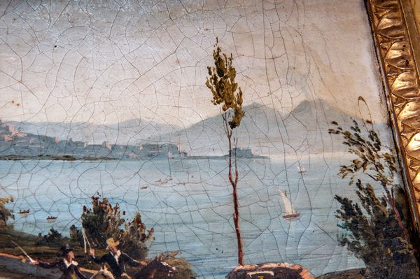 Coppia di vedute di Posillipo  - Asta Smart Auction: arredi, dipinti, sculture, strumenti musicali, ceramiche e altro a prezzi vantaggiosi - Associazione Nazionale - Case d'Asta italiane