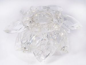 Candeliere a fiore in cristallo Swarovski  - Asta Smart Auction: arredi, dipinti, sculture, strumenti musicali, ceramiche e altro a prezzi vantaggiosi - Associazione Nazionale - Case d'Asta italiane