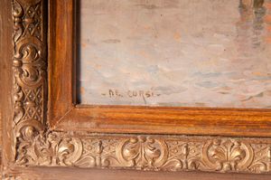 NICOLAS  DE CORSI : Scorcio di marina  - Asta Smart Auction: arredi, dipinti, sculture, strumenti musicali, ceramiche e altro a prezzi vantaggiosi - Associazione Nazionale - Case d'Asta italiane