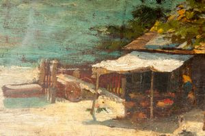 Lotto di due dipinti: vedute marine  - Asta Smart Auction: arredi, dipinti, sculture, strumenti musicali, ceramiche e altro a prezzi vantaggiosi - Associazione Nazionale - Case d'Asta italiane