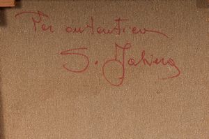 Scorcio di strada con viandanti  - Asta Smart Auction: arredi, dipinti, sculture, strumenti musicali, ceramiche e altro a prezzi vantaggiosi - Associazione Nazionale - Case d'Asta italiane