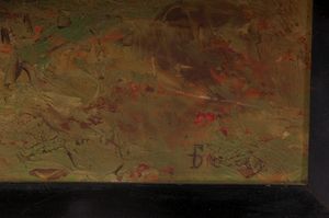 Veduta di lago con montagne  - Asta Smart Auction: arredi, dipinti, sculture, strumenti musicali, ceramiche e altro a prezzi vantaggiosi - Associazione Nazionale - Case d'Asta italiane