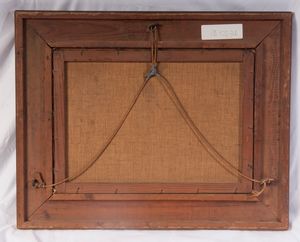 Paesaggio lacustre con alberi  - Asta Smart Auction: arredi, dipinti, sculture, strumenti musicali, ceramiche e altro a prezzi vantaggiosi - Associazione Nazionale - Case d'Asta italiane