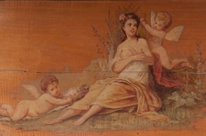 Rodolfo Morgari : Coppia di pannelli  - Asta Smart Auction: arredi, dipinti, sculture, strumenti musicali, ceramiche e altro a prezzi vantaggiosi - Associazione Nazionale - Case d'Asta italiane