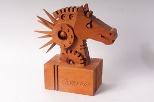 Ferdinando Codognotto : Cavallo  - Asta Smart Auction: arredi, dipinti, sculture, strumenti musicali, ceramiche e altro a prezzi vantaggiosi - Associazione Nazionale - Case d'Asta italiane