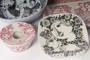 BJORN WIINBLAD : Lotto di sette pezzi in ceramica  - Asta Smart Auction: arredi, dipinti, sculture, strumenti musicali, ceramiche e altro a prezzi vantaggiosi - Associazione Nazionale - Case d'Asta italiane