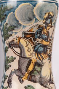 Vaso da farmacia, albarello in ceramica  - Asta Smart Auction: arredi, dipinti, sculture, strumenti musicali, ceramiche e altro a prezzi vantaggiosi - Associazione Nazionale - Case d'Asta italiane