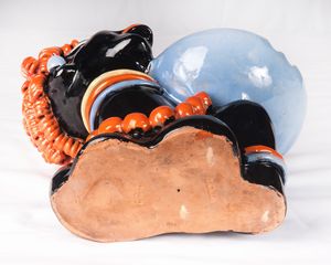 Posacenere in ceramica policroma  - Asta Smart Auction: arredi, dipinti, sculture, strumenti musicali, ceramiche e altro a prezzi vantaggiosi - Associazione Nazionale - Case d'Asta italiane