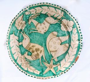 Lotto di tre ceramiche  - Asta Smart Auction: arredi, dipinti, sculture, strumenti musicali, ceramiche e altro a prezzi vantaggiosi - Associazione Nazionale - Case d'Asta italiane