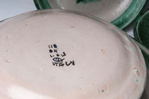 Servizio da sei in ceramica policroma  - Asta Smart Auction: arredi, dipinti, sculture, strumenti musicali, ceramiche e altro a prezzi vantaggiosi - Associazione Nazionale - Case d'Asta italiane