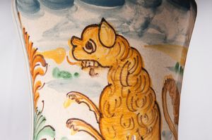 Vaso da farmacia, albarello in ceramica  - Asta Smart Auction: arredi, dipinti, sculture, strumenti musicali, ceramiche e altro a prezzi vantaggiosi - Associazione Nazionale - Case d'Asta italiane