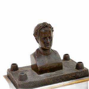 Calamaio in bronzo,  - Asta Smart Auction: arredi, dipinti, sculture, strumenti musicali, ceramiche e altro a prezzi vantaggiosi - Associazione Nazionale - Case d'Asta italiane