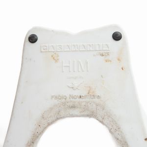 Fabio Novembre : Him, seggiola in polietilene in opaco bianco  - Asta Smart Auction: arredi, dipinti, sculture, strumenti musicali, ceramiche e altro a prezzi vantaggiosi - Associazione Nazionale - Case d'Asta italiane