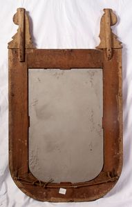 Specchiera a doppia partitura  in legno dorato  - Asta Smart Auction: arredi, dipinti, sculture, strumenti musicali, ceramiche e altro a prezzi vantaggiosi - Associazione Nazionale - Case d'Asta italiane