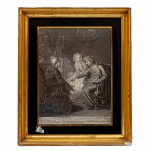 L' infanzia e il medico ,coppia di multipli in cornice sottovetro  - Asta Smart Auction: arredi, dipinti, sculture, strumenti musicali, ceramiche e altro a prezzi vantaggiosi - Associazione Nazionale - Case d'Asta italiane