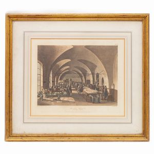 Lotto di quattro multipli su carta con vedute d'interni  - Asta Smart Auction: arredi, dipinti, sculture, strumenti musicali, ceramiche e altro a prezzi vantaggiosi - Associazione Nazionale - Case d'Asta italiane